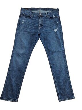 Abercrombie & Fitch Jeans Men's 36x32 Med Wash Rustin Athletic Skinny Stretch